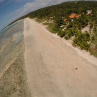Praia em frente ao Sol Café-Foto aérea Daniel Gontijo