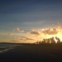 Pôr do sol na Praia do Riacho(Foto de Walberto Costa)